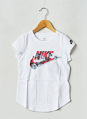 Tricou guler rotund alb NIKE fată