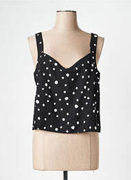 Top guler în v negru GRACE & MILA femme