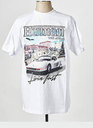 Tricou alb HUMAN WITH ATTITUDE homme