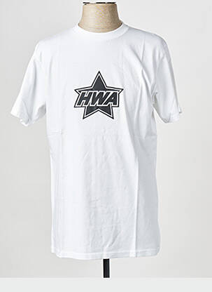 Tricou alb HUMAN WITH ATTITUDE bărbat