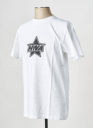 Tricou alb HUMAN WITH ATTITUDE bărbat