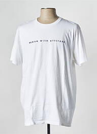 Tricou alb HUMAN WITH ATTITUDE homme
