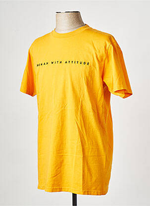 Tricou portocalie HUMAN WITH ATTITUDE bărbat