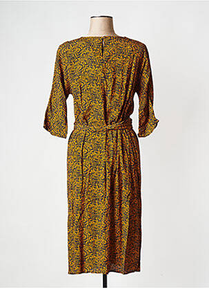 Rochie scurtă guler rotund maro LA FEE MARABOUTEE femeie