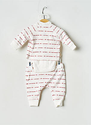 Set pantaloni alb PETIT BATEAU copil