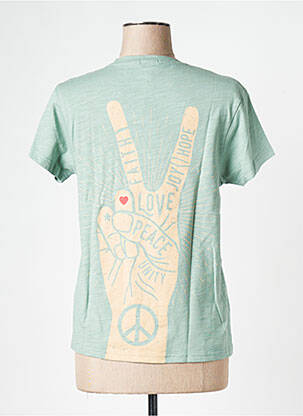 Tricou guler rotund verde WILD femeie