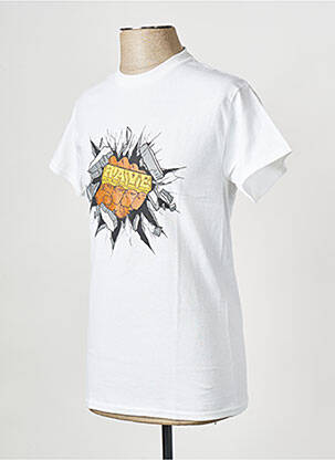 Tricou alb RAVE bărbat