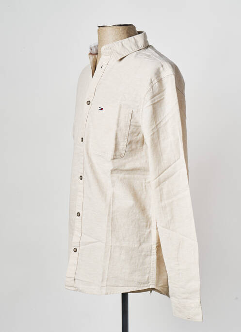 Cămașă cu mâneci lungi bej TOMMY HILFIGER bărbat