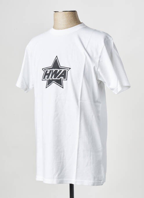 Tricou alb HUMAN WITH ATTITUDE bărbat