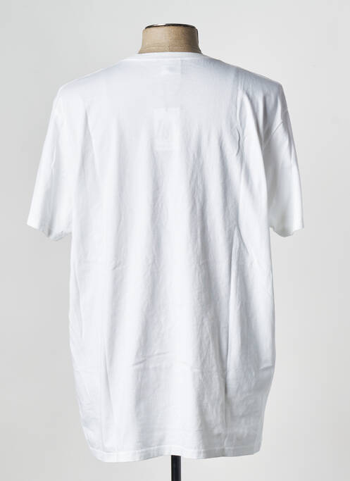 Tricou alb HUMAN WITH ATTITUDE bărbat