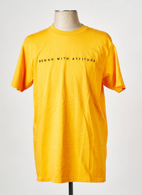 Tricou portocaliu HUMAN WITH ATTITUDE bărbat