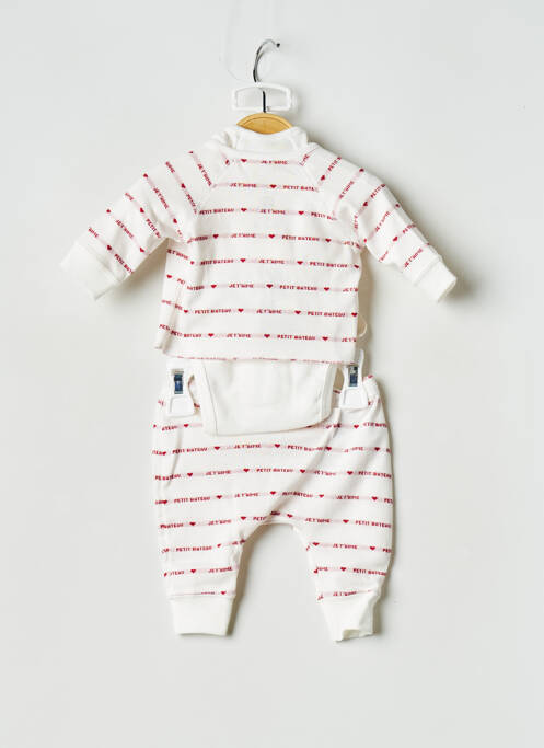 Set pantaloni alb PETIT BATEAU copil