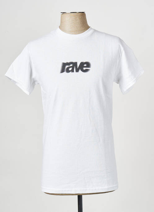 Tricou alb RAVE bărbat