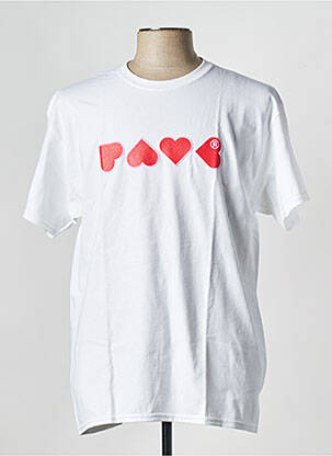 Tricou alb RAVE bărbat