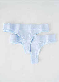 Tanga albastru ORGANIC BASICS femme