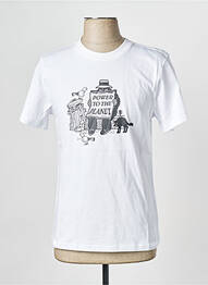 Tricou guler rotund alb ELEMENT homme