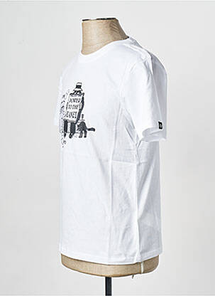 Tricou guler rotund alb ELEMENT bărbat