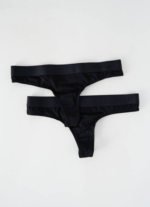 Tanga negru ORGANIC BASICS femeie
