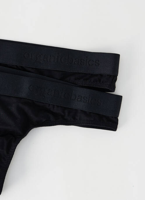 Tanga negru ORGANIC BASICS femeie