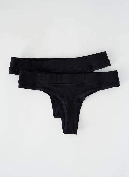 Tanga negru ORGANIC BASICS femeie