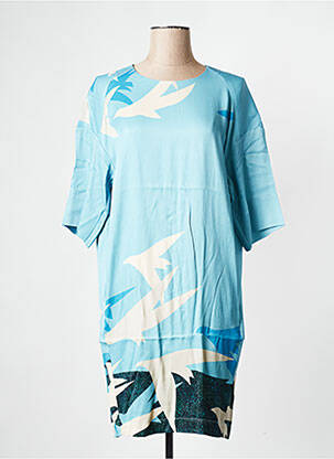 Rochie scurtă guler rotund albastru ESSENTIEL ANTWERP femeie