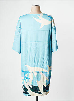 Rochie scurtă guler rotund albastru ESSENTIEL ANTWERP femeie
