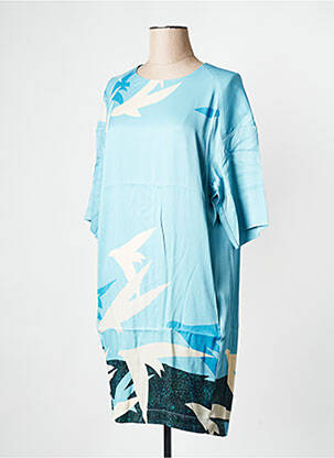 Rochie scurtă guler rotund albastru ESSENTIEL ANTWERP femeie