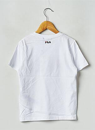 Tricou guler rotund alb FILA copil