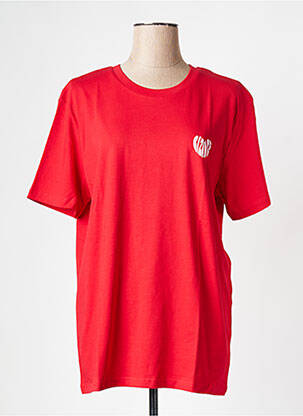 Tricou guler rotund roșu BIZANCE femeie