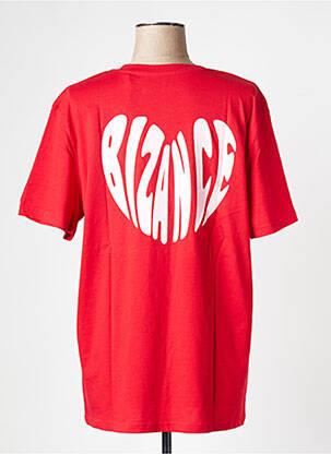 Tricou guler rotund roșu BIZANCE femeie