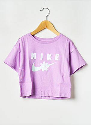 Tricou guler rotund violet NIKE fată