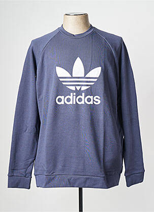 Hanorac guler rotund albastru ADIDAS bărbat