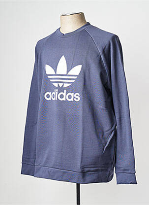 Hanorac guler rotund albastru ADIDAS bărbat