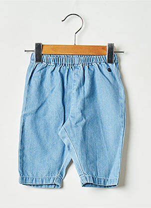 Pantalon drept albastru PETIT BATEAU fată