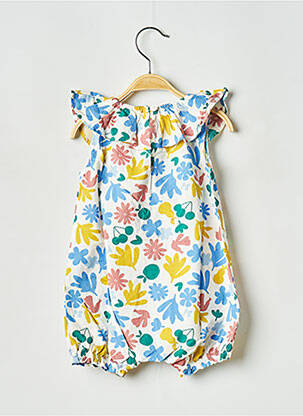 Salopetă scurtă alb PETIT BATEAU fată