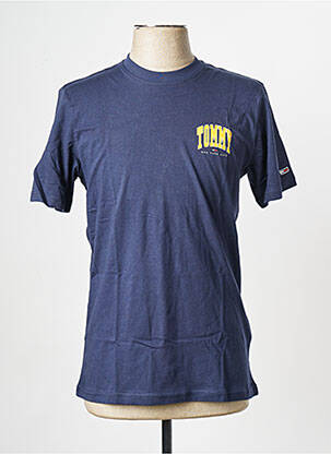 Tricou guler rotund albastru TOMMY HILFIGER bărbat