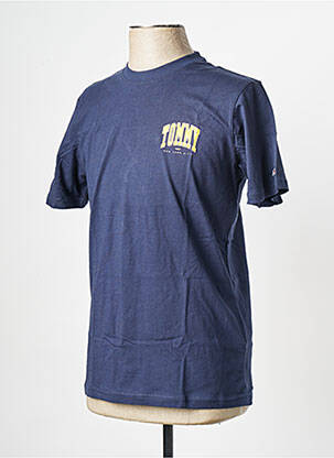Tricou guler rotund albastru TOMMY HILFIGER bărbat
