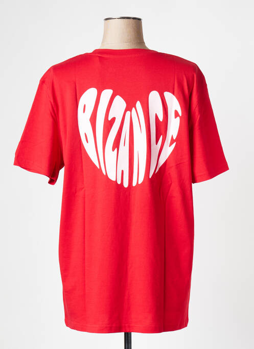Tricou guler rotund roșu BIZANCE femme