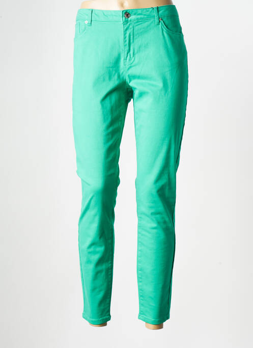 Pantalon slim verde VERO MODA femeie