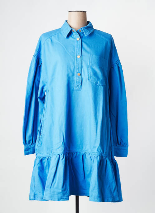 Rochie scurtă guler în v albastru ESSENTIEL ANTWERP femme