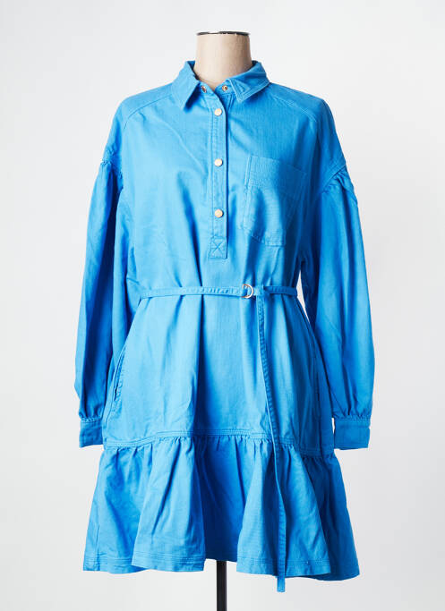 Rochie scurtă guler în v albastru ESSENTIEL ANTWERP femme