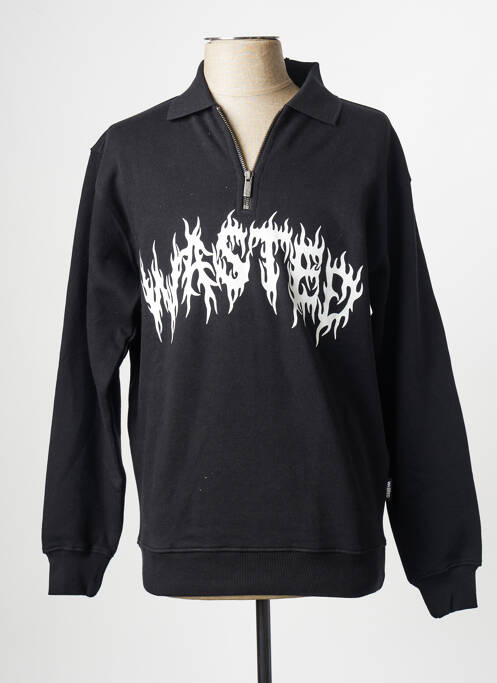 Polo negru WASTED PARIS bărbat