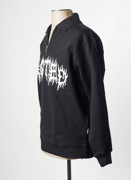 Polo negru WASTED PARIS bărbat