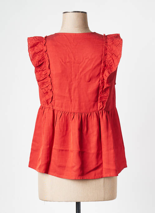 Top guler în v roșu I.CODE (By IKKS) femme