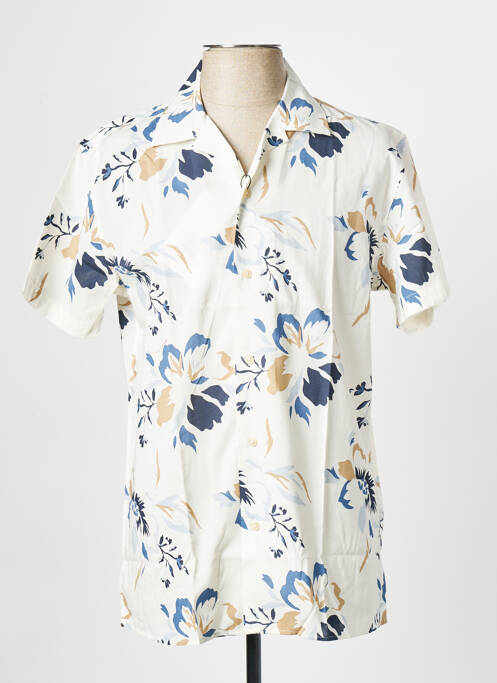 Cămașă cu mâneci scurte bej SELECTED bărbat