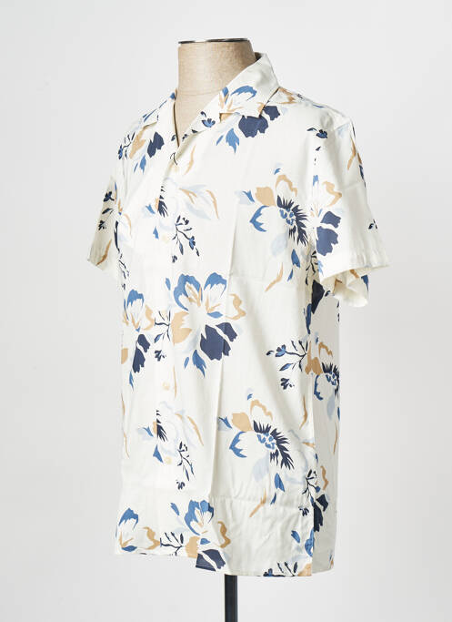 Cămașă cu mâneci scurte bej SELECTED bărbat