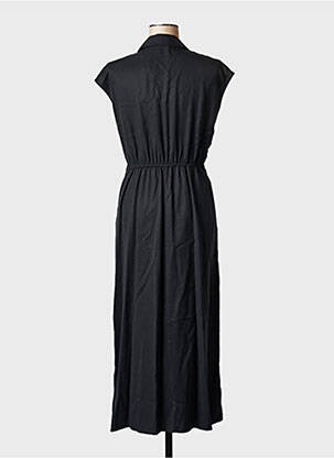 Rochie lungă guler în v negru CALVIN KLEIN femeie