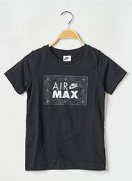 Tricou guler rotund negru NIKE garcon