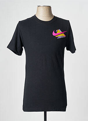 Tricou guler rotund negru NIKE bărbat
