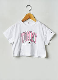 Tricou guler rotund alb TOMMY HILFIGER enfant